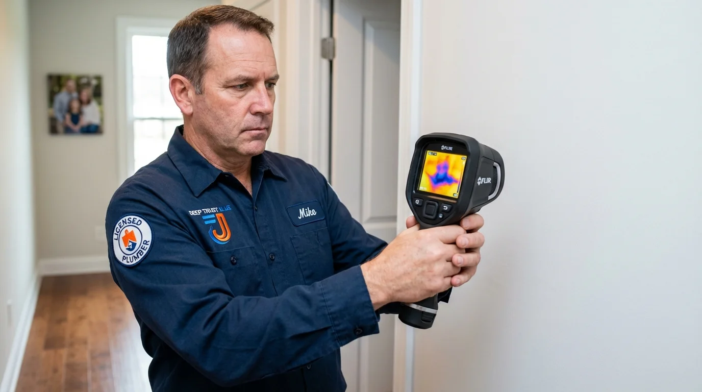 Thermal imaging leak detection by Johns Plumbing LLC in Tylertown
